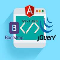 HTML EDITOR,AngularJ,Bootstrap logo