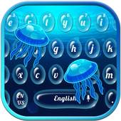 Blue Jellyfish Keyboard Theme 10001002