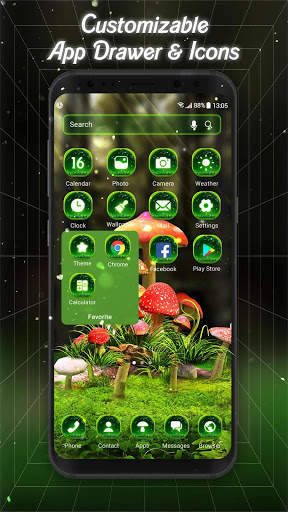 3D Mushroom&nature  launcher theme screenshot 4