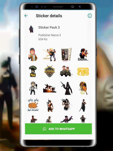 WAStickers Pubg para WhatsApp 2021 screenshot 5