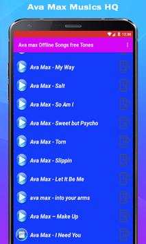 🔥 🎵Ava max Ofline Songs & Tones🎵🔥 screenshot 4