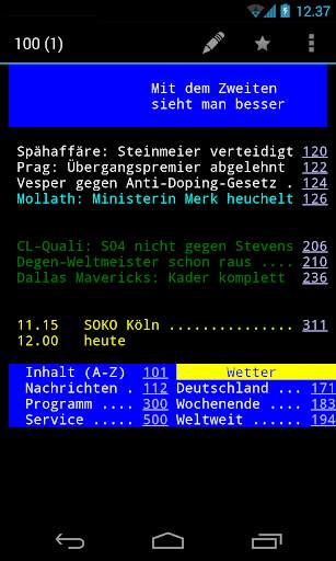 aText-TV - Teletext screenshot 6