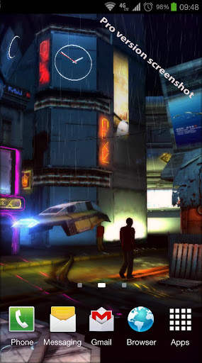 Futuristic City 3D Free lwp screenshot 2