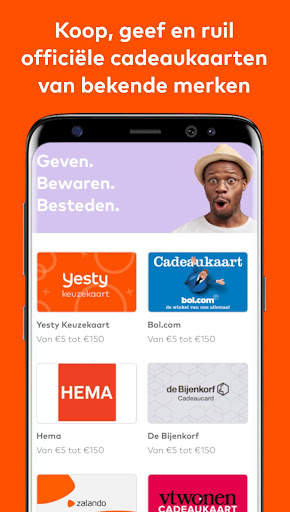 Yesty - De cadeaukaarten app स्क्रीनशॉट 1