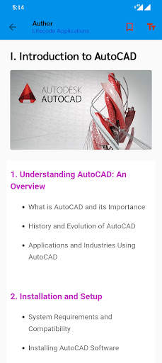 AutoCAD Tutorials App - 2024 screenshot 6