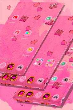 Cute Pink Hearts Launcher screenshot 5