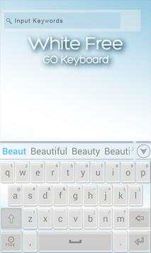GOKeyboard Crystal White Theme screenshot 2