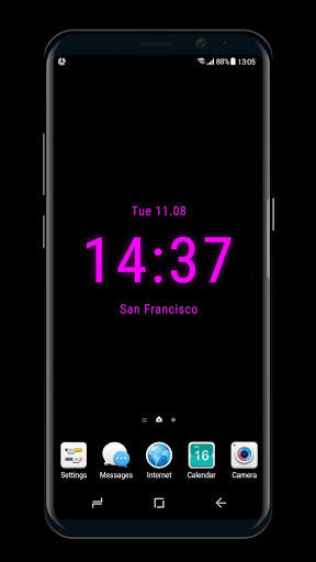 Clock on Homescreen  Live Wallpaper screenshot 4