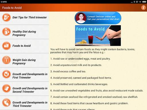 Pregnancy Tips Diet Nutrition screenshot 4