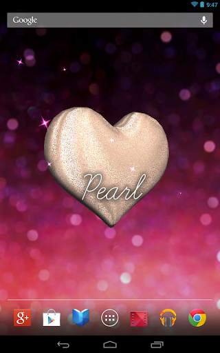 3D Glitter Heart LWP screenshot 8