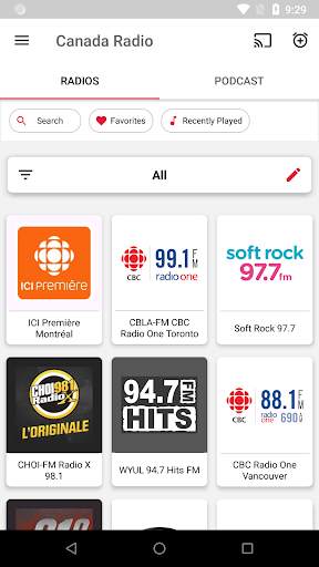 Radio Canada Live -  Radio Player Canada screenshot 1