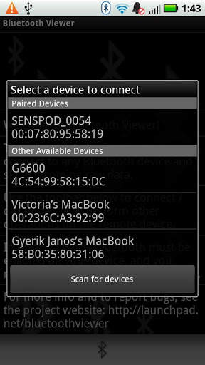 Bluetooth Viewer LITE screenshot 3