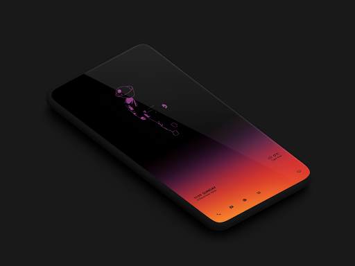 Animated KLWP theme WALKING скриншот 1