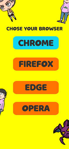 Shimejii extension browser, Shimeji browser screenshot 1