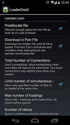 Loader Droid download manager screenshot 6
