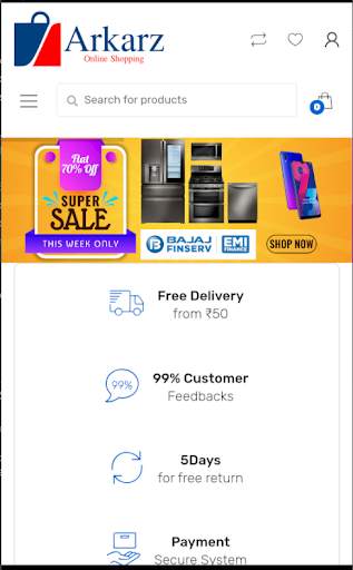 Arkarz - Online Shopping screenshot 2