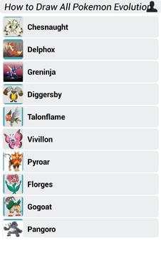 How to Draw All Pokemon Evolution screenshot 2