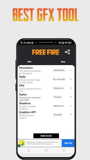 GFX Tool Free Fire Pro Booster- Free Fire GFX Tool screenshot 1