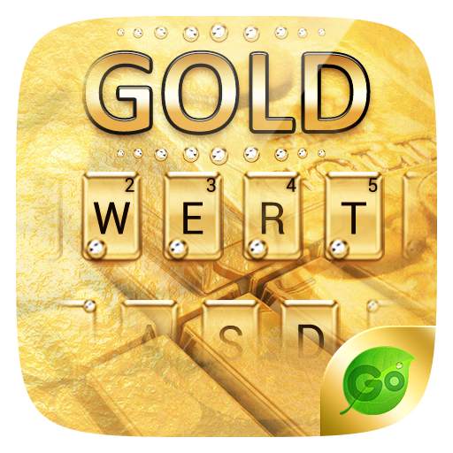 Gold Pro GO Keyboard Theme 4.5