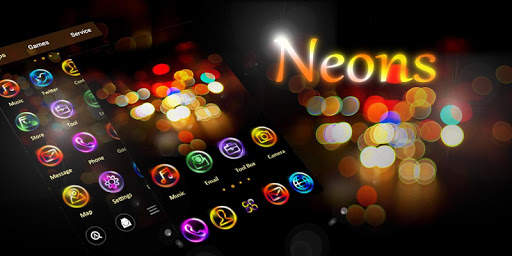 Neons GO Launcher Theme screenshot 5