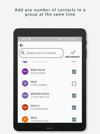 Contacts GenX - Social Profiles, Groups, Dialpad screenshot 21