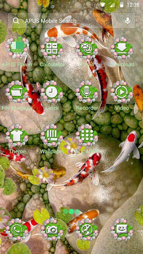 Koi Fish--APUS Launcher Free Theme&HD Wallpapers screenshot 4