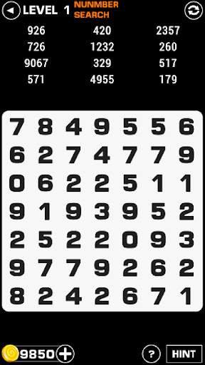 Number Search screenshot 1