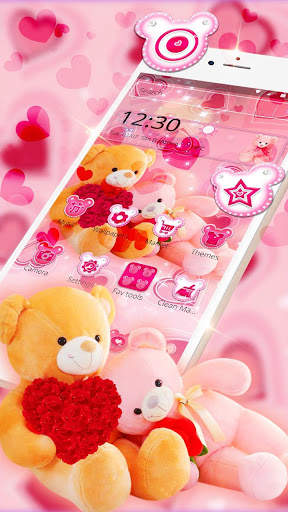 Cute Teddy Bear Love Theme screenshot 3