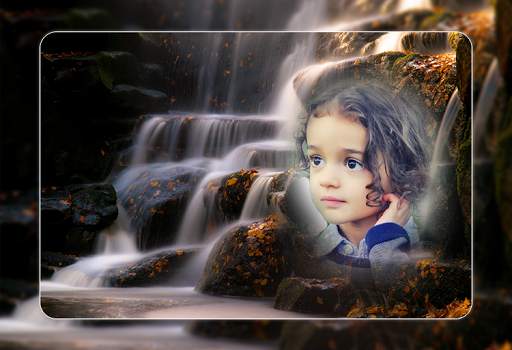 Waterfall photo frame-nature waterfall photoeditor screenshot 3