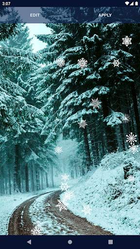 White Snow Live Wallpaper screenshot 8