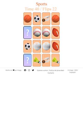 Memory Game - Sports screenshot 11
