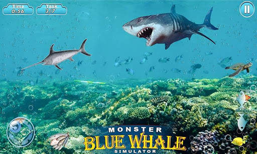 Super Monster Blue Whale Shark Game screenshot 3