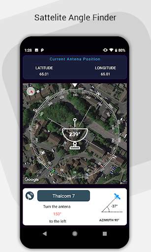 Satellite Finder Aline Antenna screenshot 1