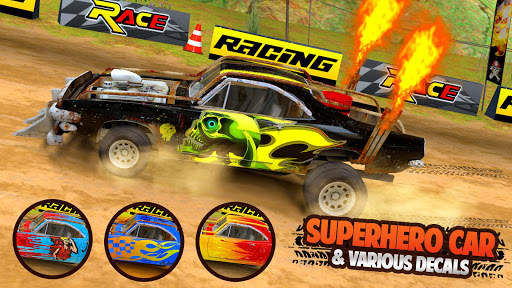 Superhero Car Racing Challenge screenshot 1