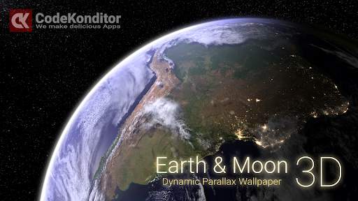 Earth & Moon 3D Live Wallpaper screenshot 1