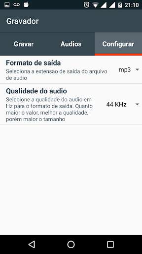Gravador de Voz screenshot 1