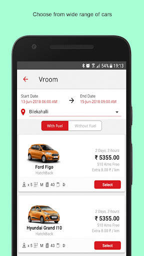 Vroom Self Drive Car Rentals screenshot 2