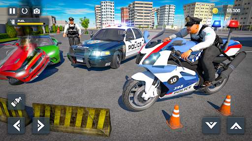 Police Bike Stunt Race Game screenshot 7