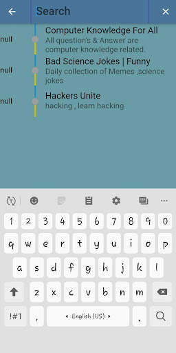 Telegram Links app screenshot 1