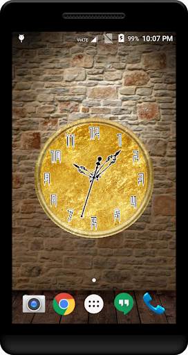 Gold Clock Live Wallpaper screenshot 3