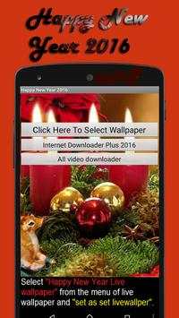 New Year 2016 Live Wallpaper screenshot 3