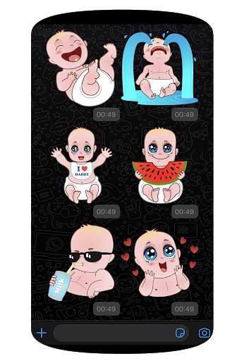 WAStickerApps Babies Funny Faces with Phrases 2020 screenshot 2