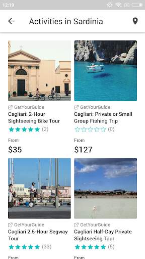 Cerdeña Travel Guide in English with map screenshot 4