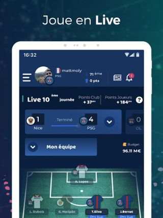 FanLive : jeu de fantasy league football & mercato screenshot 11