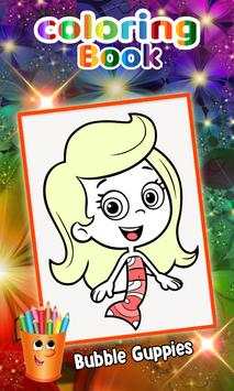 Bubble Guppies Coloring book Drawing Game screenshot 5