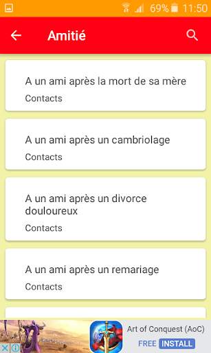 French letters for social events screenshot 4
