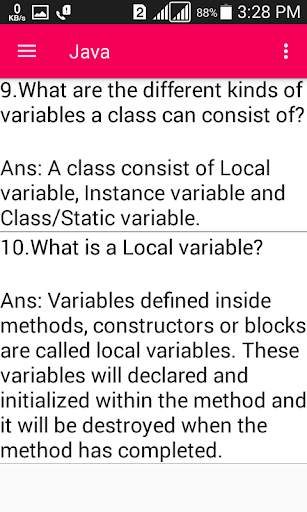 Fresher Interview Q & A screenshot 6