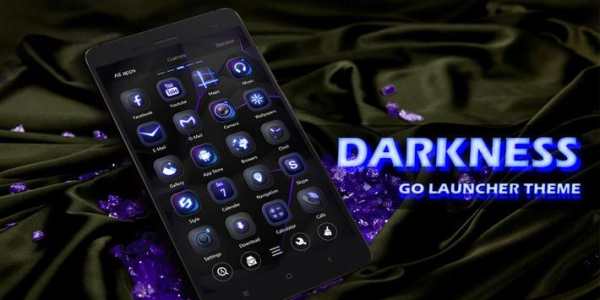 Darkness GO Launcher Theme screenshot 6