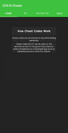 Cheat Codes for III screenshot 1