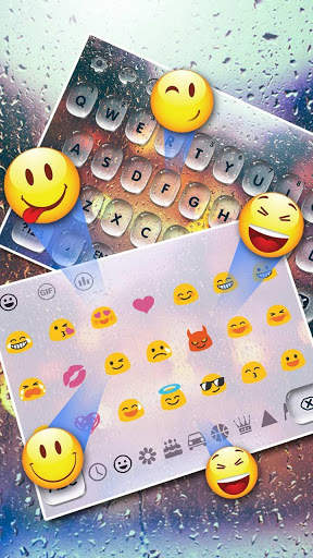 SMS Refreshing Rain Drop keyboard स्क्रीनशॉट 3